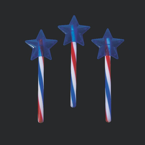 Patriotic Glow Swizzle Star Wand