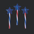 Patriotic Glow Swizzle Star Wand - 12 Wands Pieces | PartyGlowz