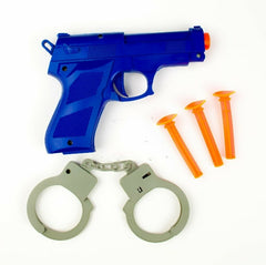 Soft Dart Police Pistol Gun Set With Handcuffs