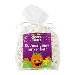 Personalized Medium Religious Pumpkin Cellophane Gift Bag Kit
