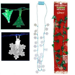 LED Flashing Christmas Necklaces