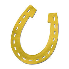 Gold Horseshoe Cutout