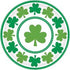 St. Pat's Shamrocks 9" Plates