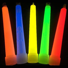 6 Inch Ultra-Bright Industrial Grade Glow Sticks - Pack of 12