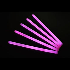 12 Inch Premium Pink Jumbo Glow Sticks - Pack of 10