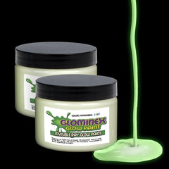Glominex Glow Paint 4 oz Jar - Invisible Day Green