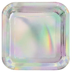 Shiny Iridescent Dinner Plates