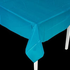 Turquoise Rectangle Plastic Tablecloth