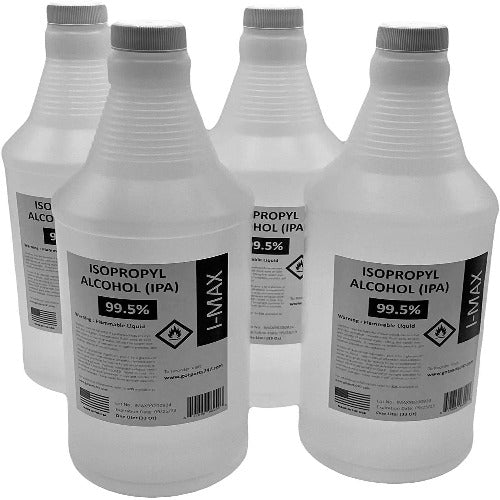 Isopropyl Alcohol (IPA) 99.5% - 4 x 1000 ml USP Grade - Made in The USA