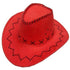 Heavy Leather Style Looking Red Cowboy Hat