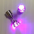 LED Light Up Purple Diamond Shape Stud Earrings