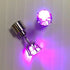 LED Light Up Purple Diamond Shape Stud Earrings