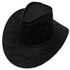 Heavy Leather Style Looking Black Cowboy Hat