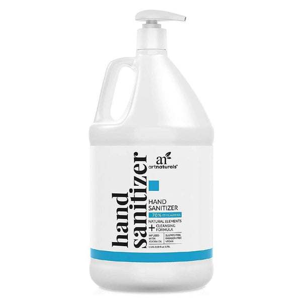 70% Alcohol Based Hand Sanitizer Gel 1 Gallon, Infused with Jojoba Oil, Alovera Gel & Vitamin E