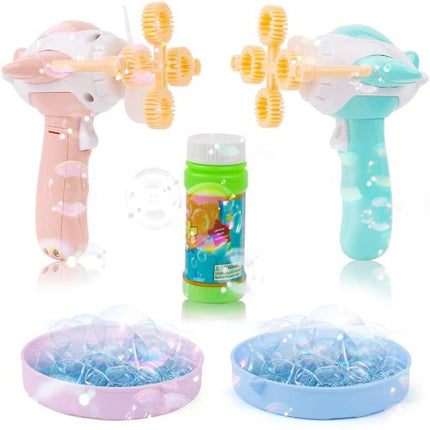2 Adorable Bubble Guns with 1 Bubble Solution