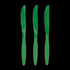 Kelly Green Color Plastic Knives