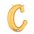 14  Script Letter  C  Gold (Air-Fill Only)