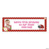 Ladybug Party Photo Custom Banner - Medium