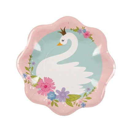 Large Swan Paper Party Plates