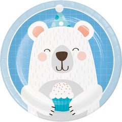 7" Polar Bear Party Dessert Plates