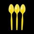 Yellow Color Plastic Spoons