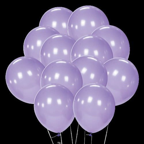 11 Lavender Latex Balloons