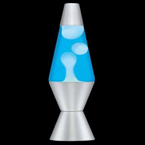 11.5 inch 12oz Lava Brand Motion Lamp Blue Liquid White Wax