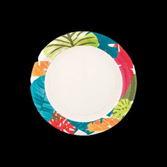 Tropical Leaf Paper Dessert Plates