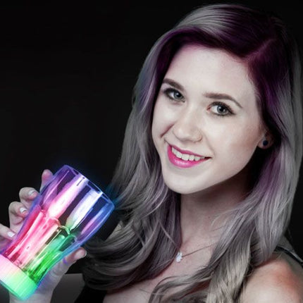 LED Multi-Color Flashing Coke Glass