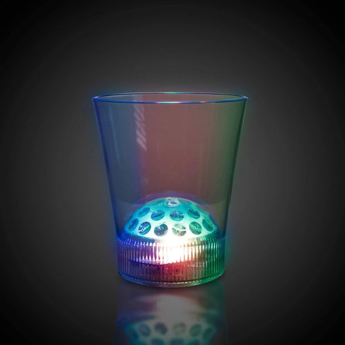 LED Disco Ball 8 oz. Rocks Glass