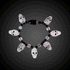 LED Light Up Skull Bead Bracelet 1 Pc | PartyGlowz