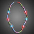 LED Light Up Flashing Mardi Gras Beads Necklace - Multi-Color