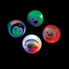 LED Light-Up Flashing Christmas Rings - Assorted