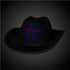 LED Light Up Flashing Star Cowboy Hat