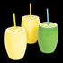 24 Oz Lemon & Lime Cups with Straws