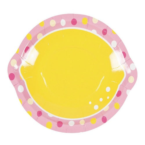 Pink Lemon Shaped Plates