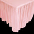 Pleated Light Pink Table Skirt