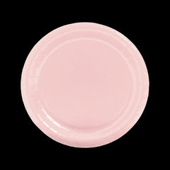 Light Pink Round Paper Dinner Plates