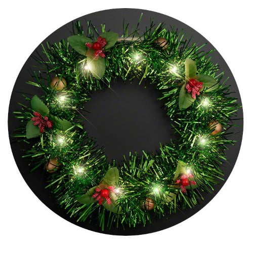 Light Up Christmas Wreath Crown Lighted Headband