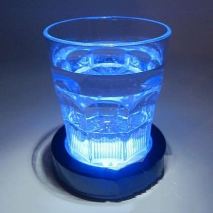 Blue LED Light Up Drink Coasters - Switch Activated