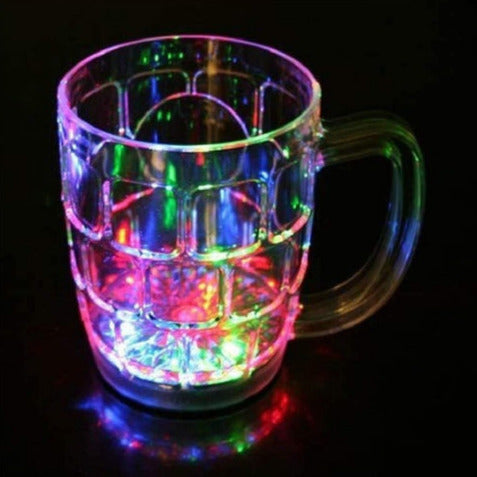 LED Light Up Flashing 16 Oz Beer Mug