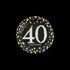 Sparkling Celebration 40th Birthday Paper Dessert Plates