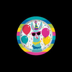 Llama Birthday Paper Dessert Plates