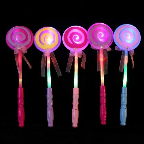 LED Light-Up Lollipop Glow Stick Wand