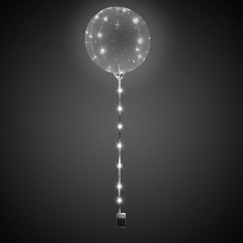 LED Light Up Lollipop Balloon - White