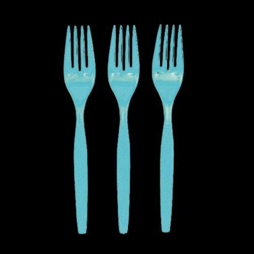 Light Blue Color Plastic Forks