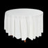 White Round Plastic Tablecloth