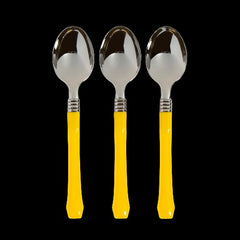 Yellow Premium Plastic Spoons