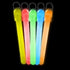 6 Inch Slim Glow Sticks With Lanyards - 12 Glowsticks | PartyGlowz