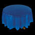 Blue Round Plastic Tablecloth